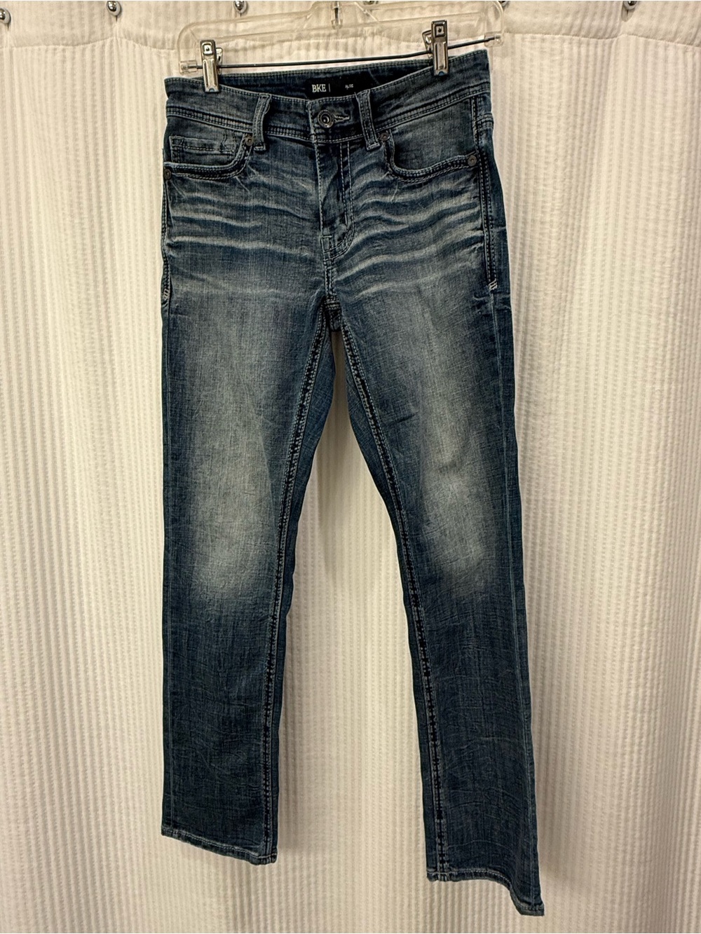 BKE Alec Men's Dark Blue Washed Jeans, size 28 x 30